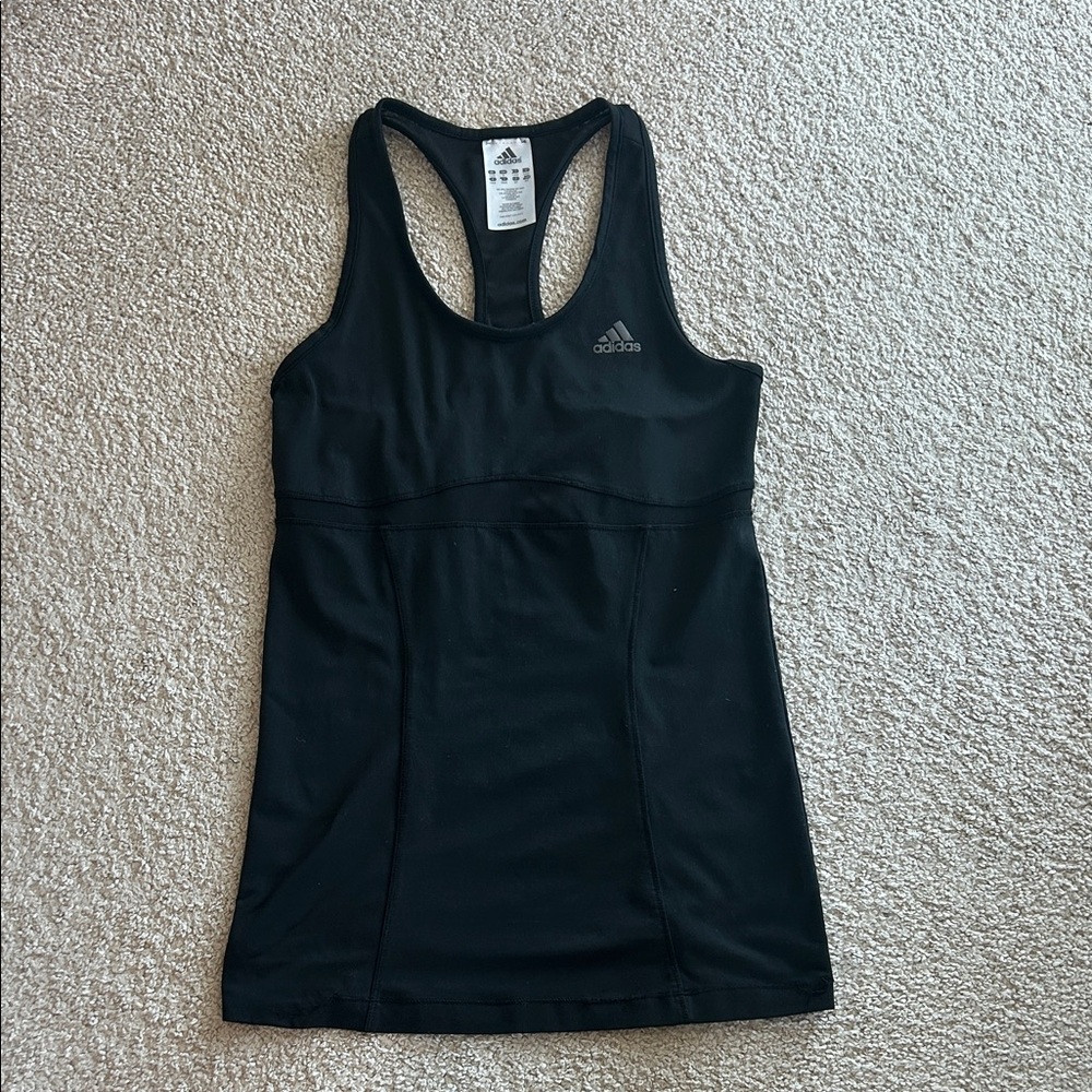Adidas Women's Black Racerback Tank Top Size S